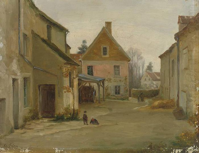 Village street, Pierre-edouard Frere